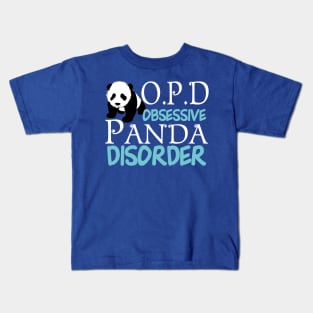 Cute Obsessive Panda Disorder Kids T-Shirt